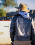 Safari Bond Aviator Leather Jacket