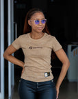 Safari Bond Acid-Washed t shirt - Chestnut (Ladies)