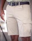 Cargo Shorts - Eggshell Khaki