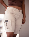 Cargo Shorts - Eggshell Khaki