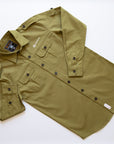 Premium Long Sleeve Safari shirt - Olive