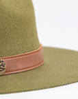 Fedora Hat - Olive color