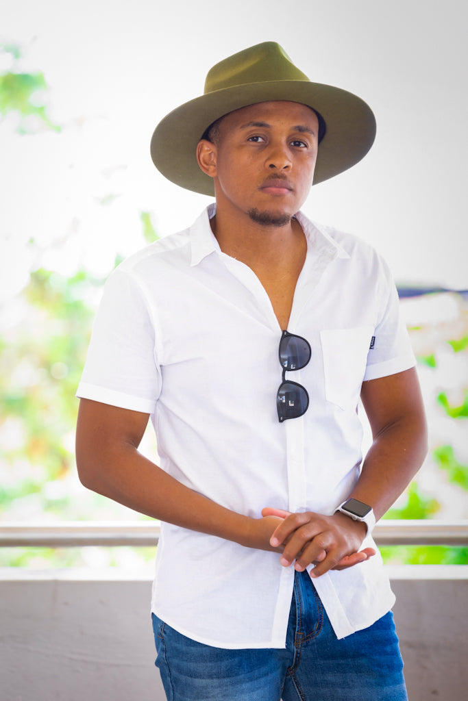 Fedora Hat - Olive color