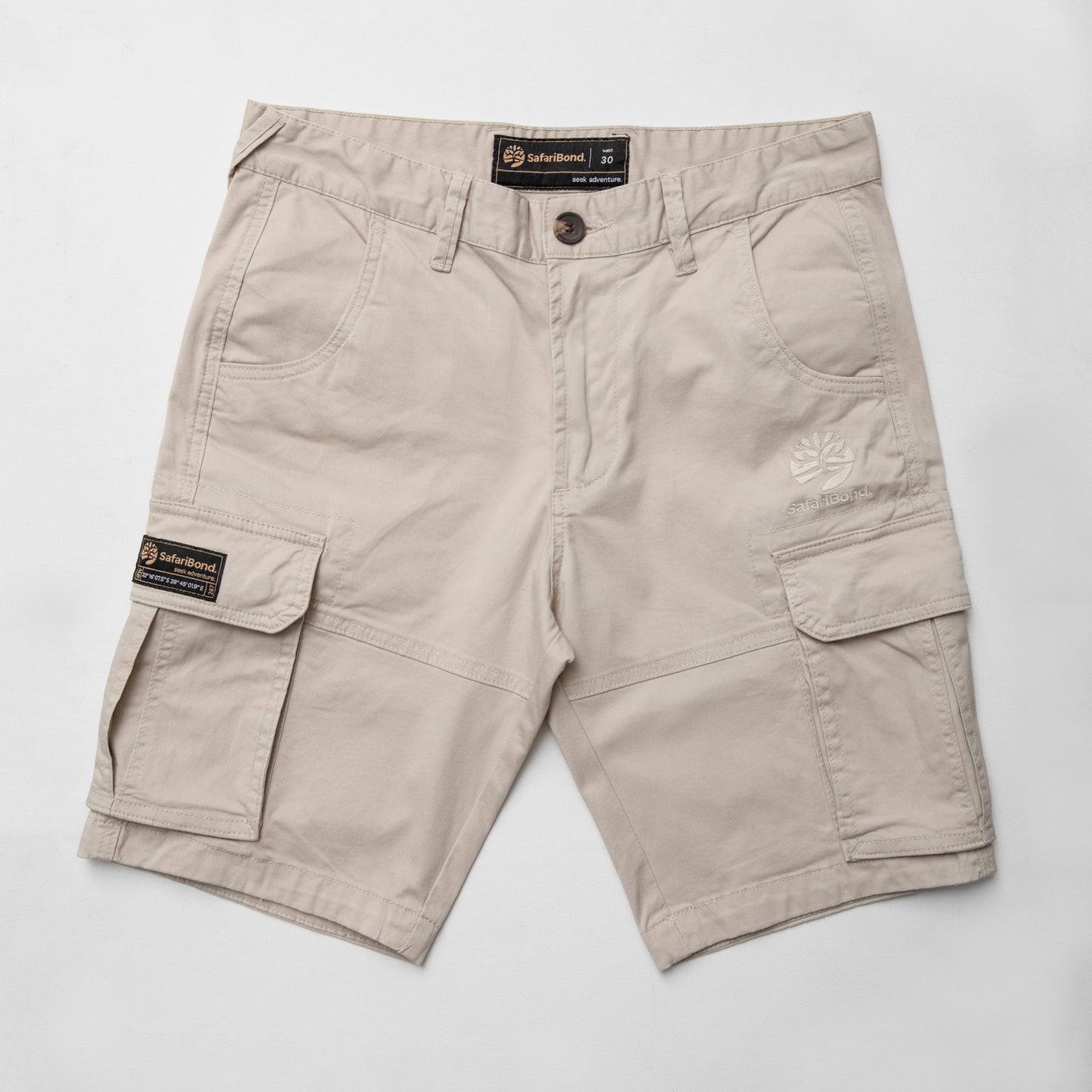 Cargo Shorts - Eggshell Khaki