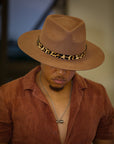 Fedora Hat - Chestnut color