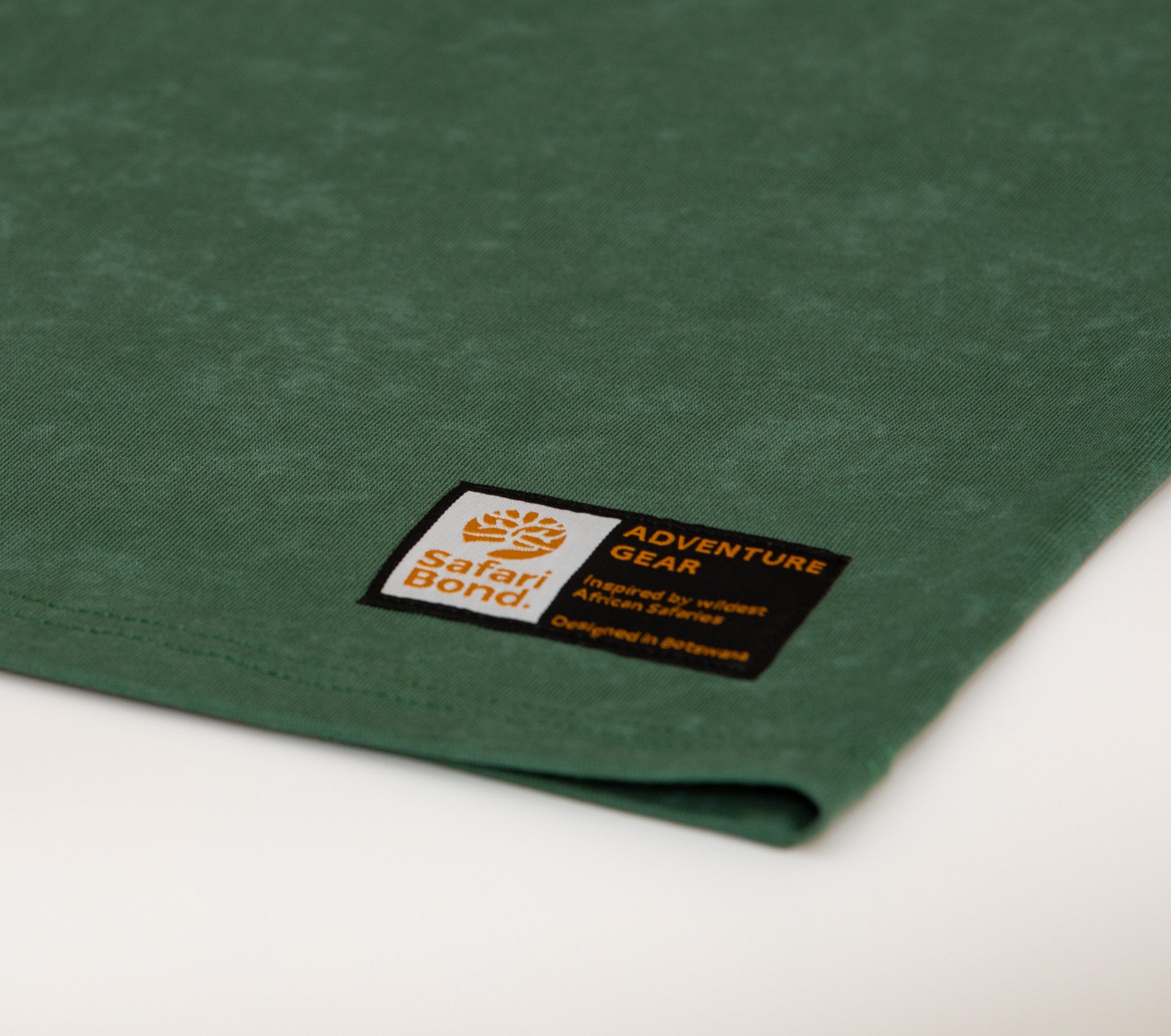 Safari Bond Acid-Washed t shirt - Forest Green