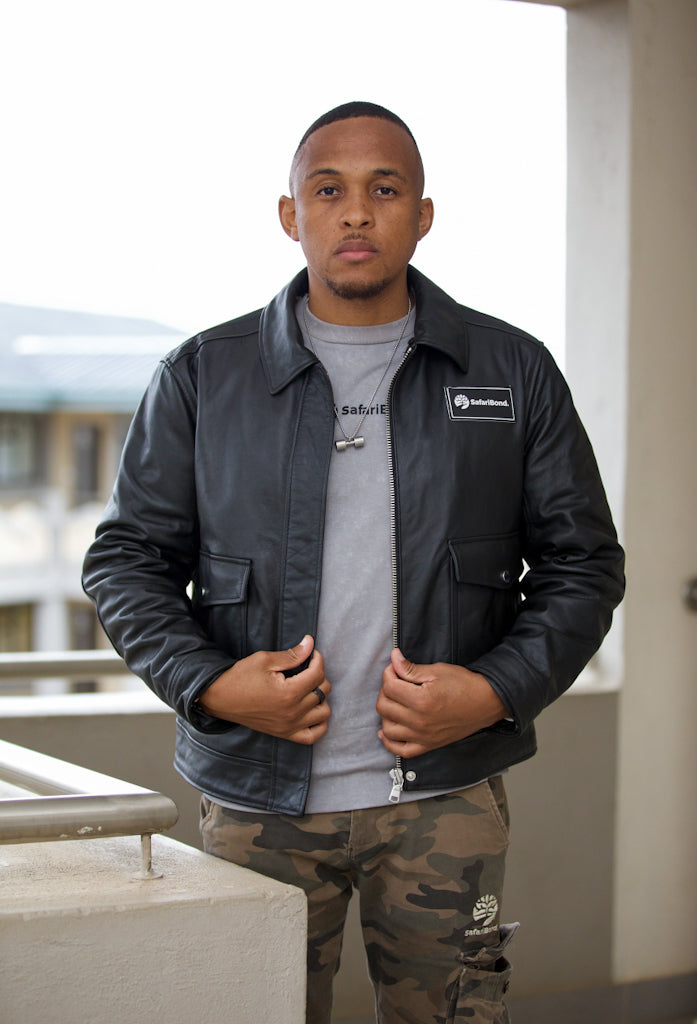 Safari Bond Aviator Leather Jacket