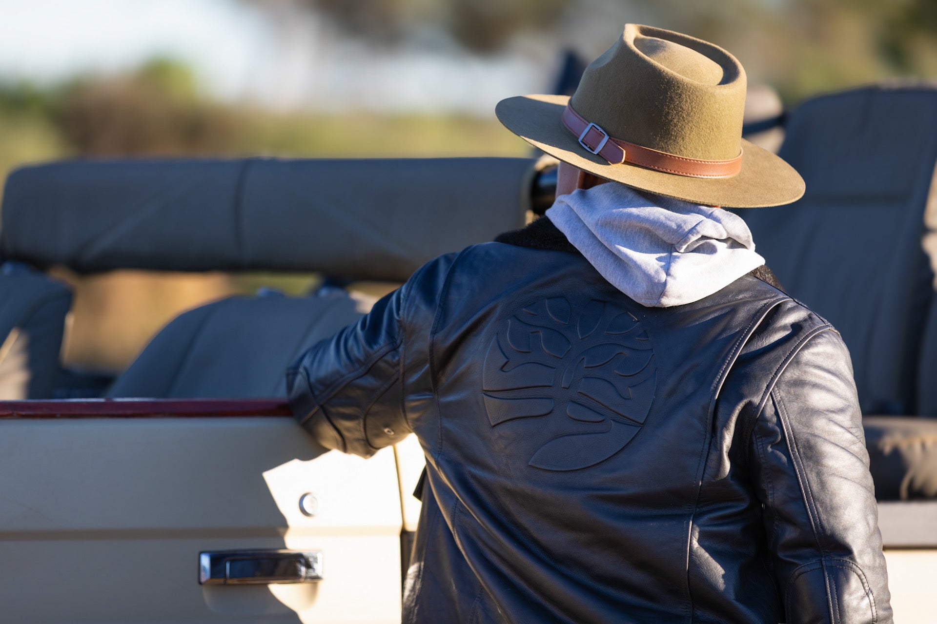 Safari Bond Aviator Leather Jacket