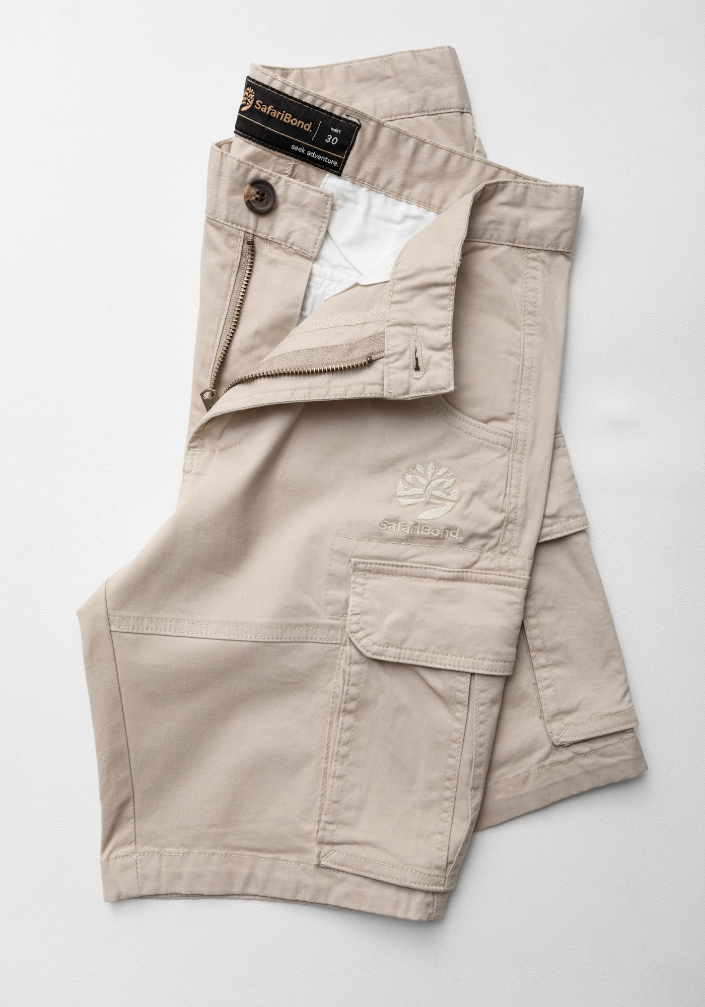 Cargo Shorts - Eggshell Khaki