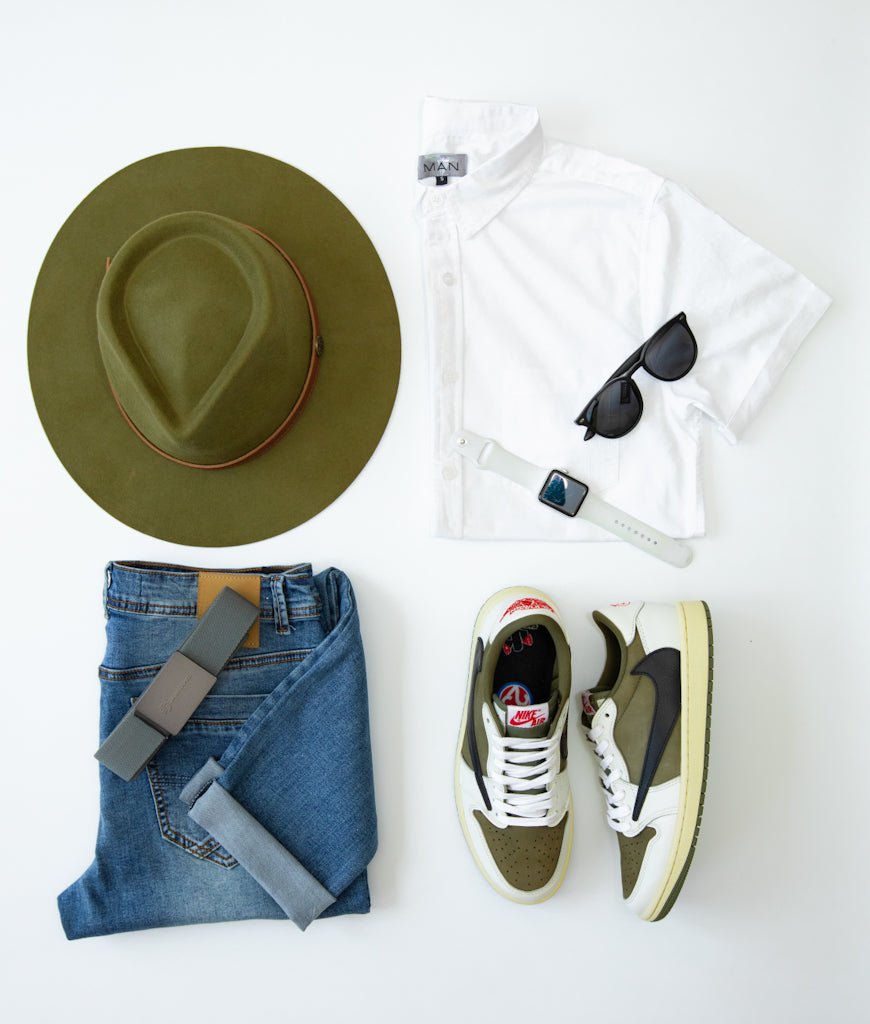 Fedora Hat - Olive color