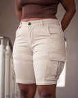 Cargo Shorts - Eggshell Khaki