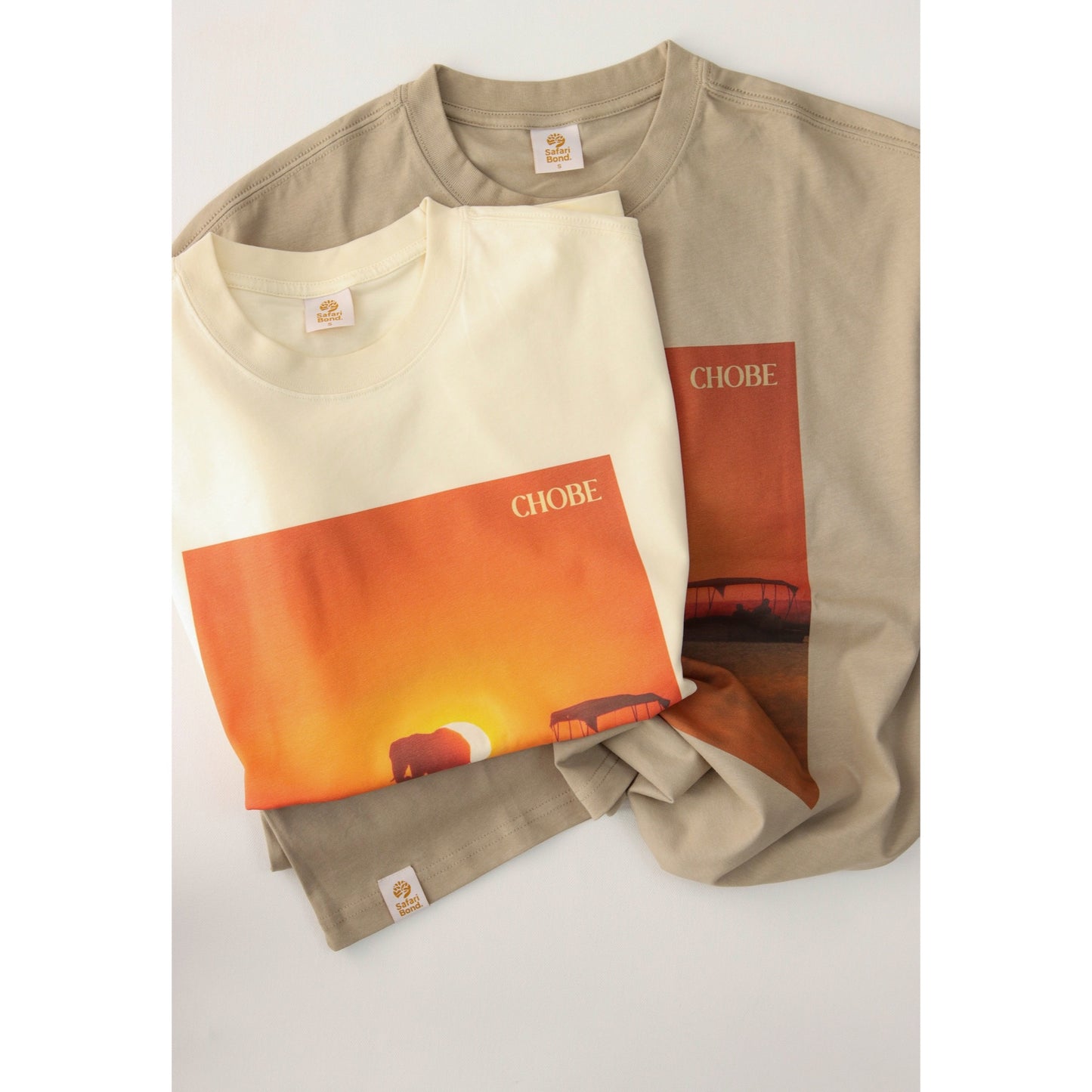 Chobe Postcard™️ t shirt - Sail/Cream