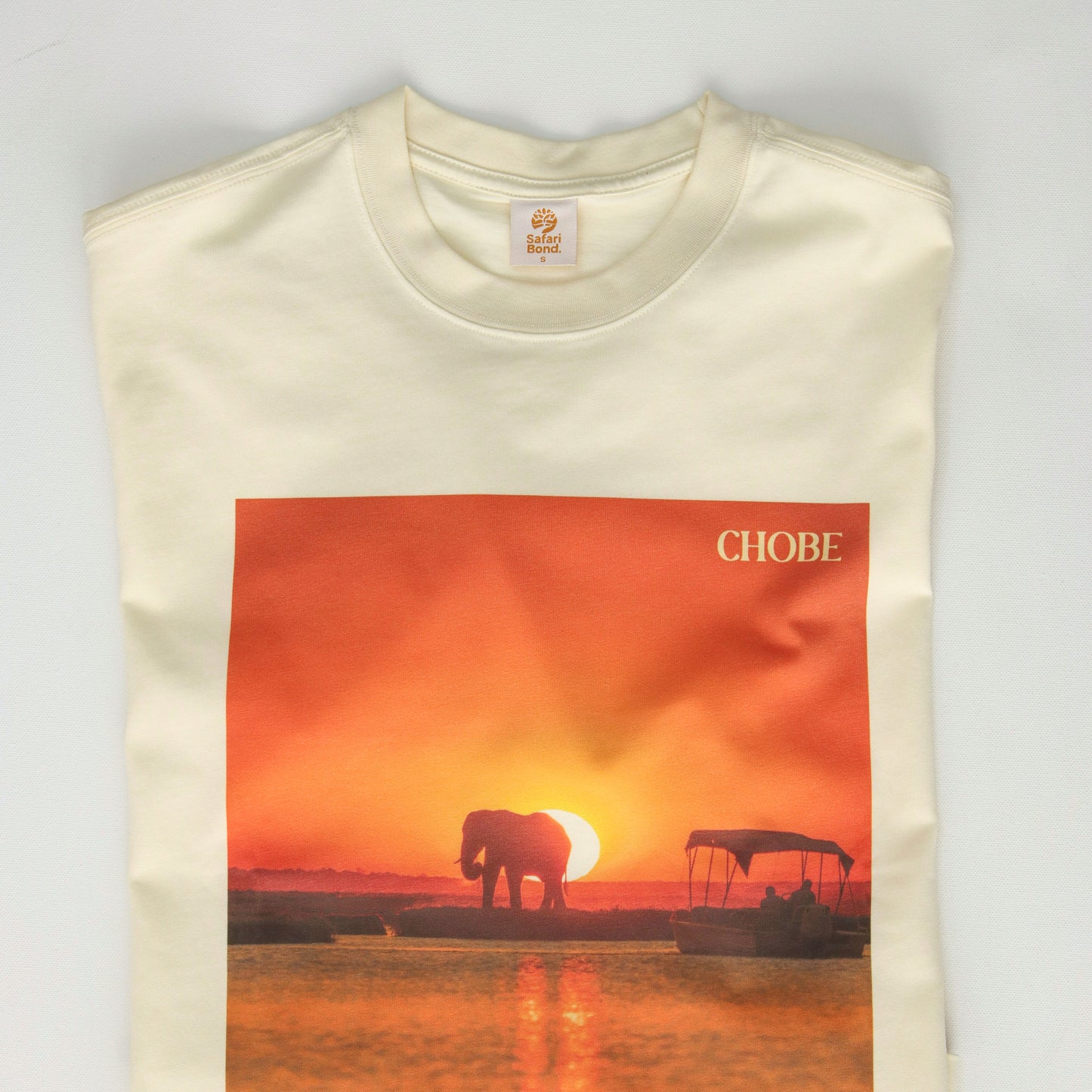 Chobe Postcard™️ t shirt - Sail/Cream