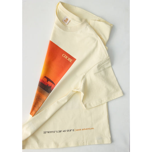 Chobe Postcard™️ t shirt - Sail/Cream