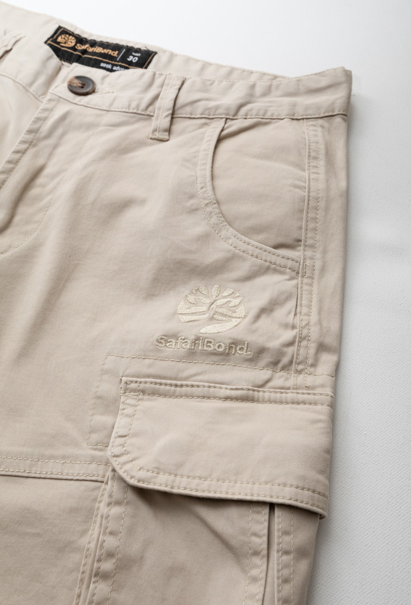 Cargo Shorts - Eggshell Khaki