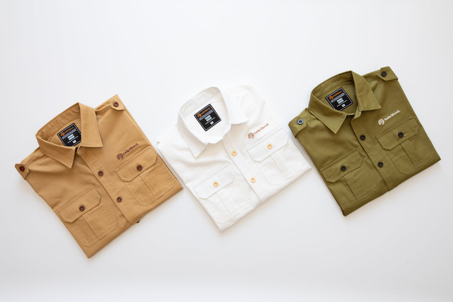 Premium Long Sleeve Safari shirt - Olive