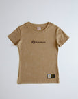 Safari Bond Acid-Washed t shirt - Chestnut (Ladies)