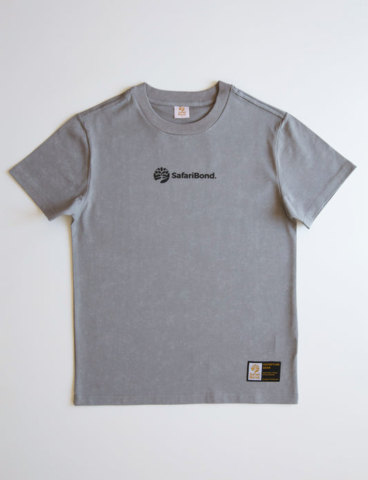 Safari Bond Acid-Washed t shirt - Volcanic Ash