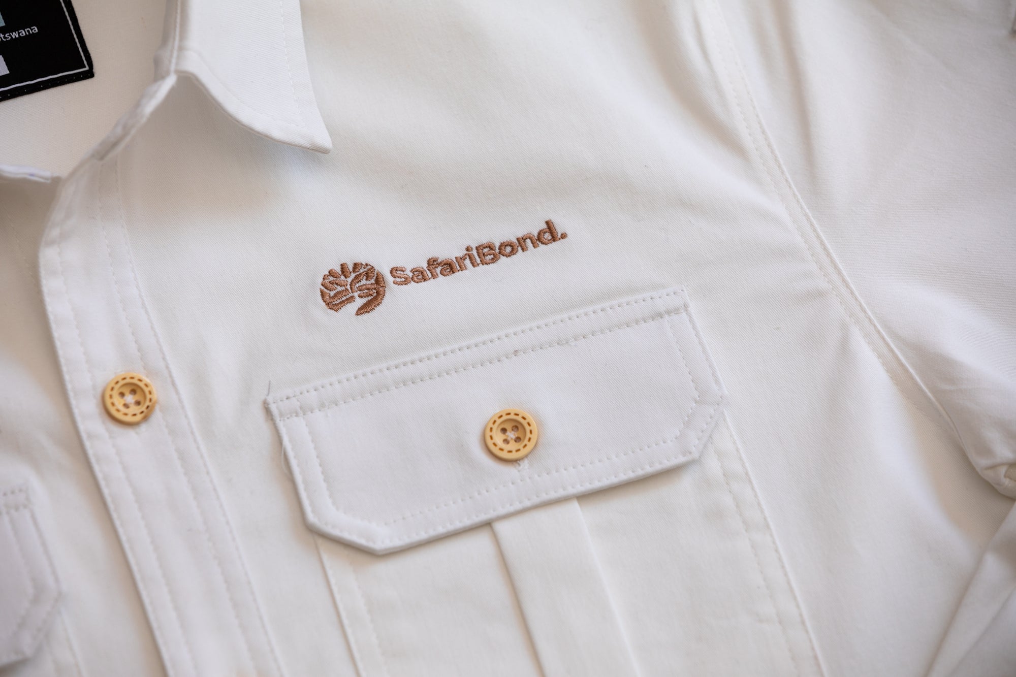 Premium Long Sleeve Safari shirt - Ivory