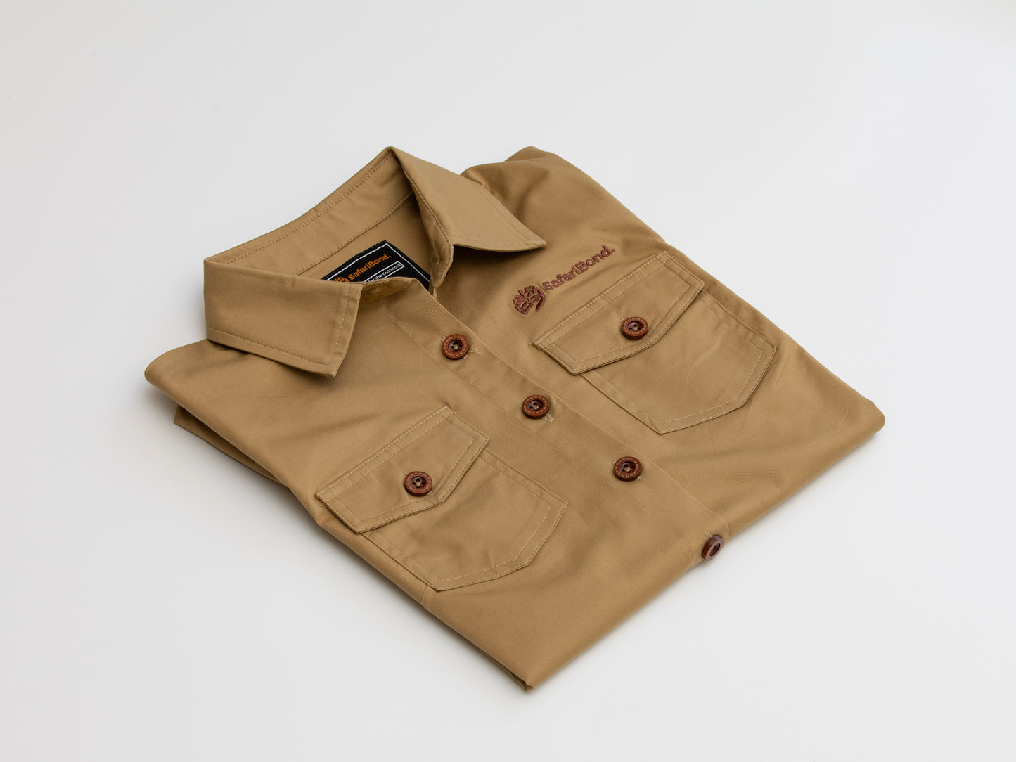 Premium Long Sleeve Safari shirt - British Khaki