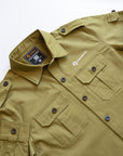 Premium Long Sleeve Safari shirt - Olive