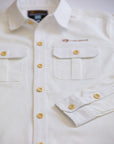 Premium Long Sleeve Safari shirt - Ivory