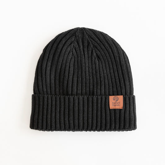 Safari Bond Fleece-lined Beanie - Black