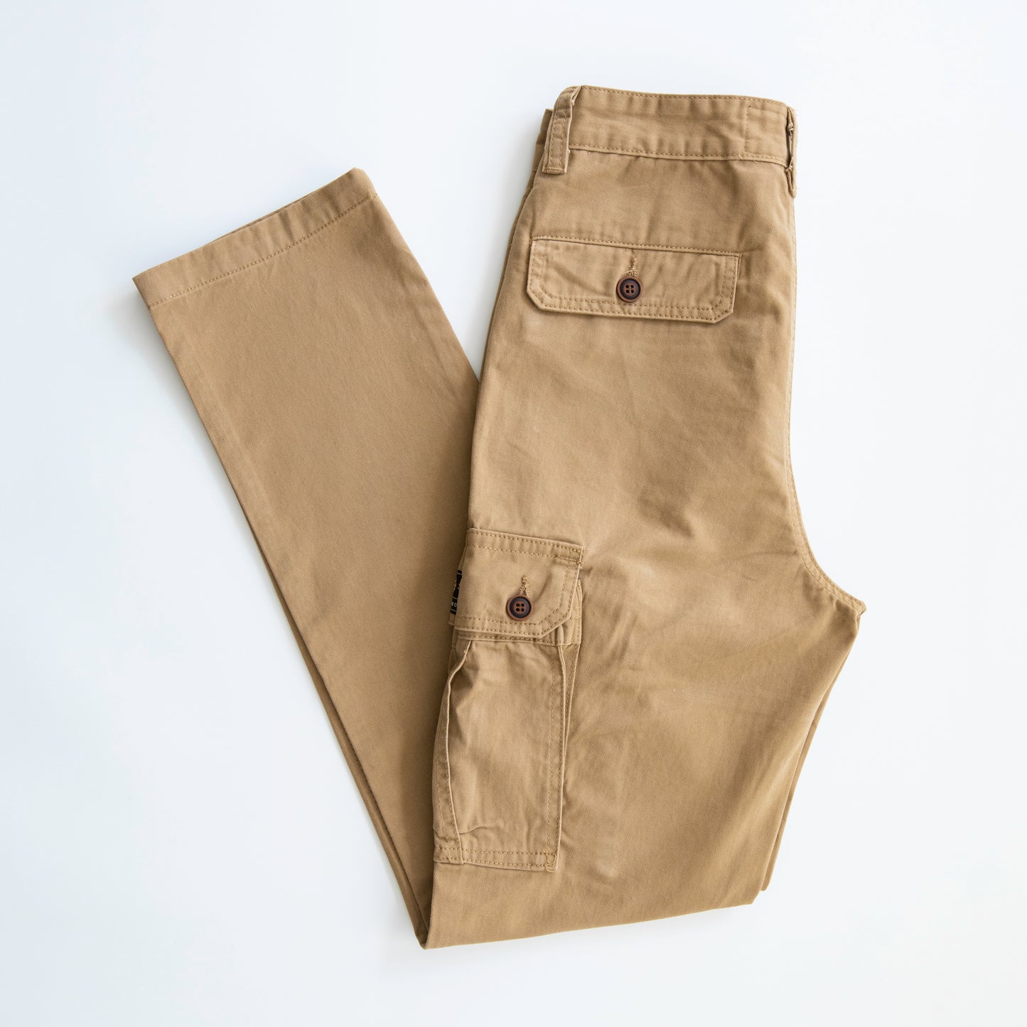 Khaki Long Cargo Pants