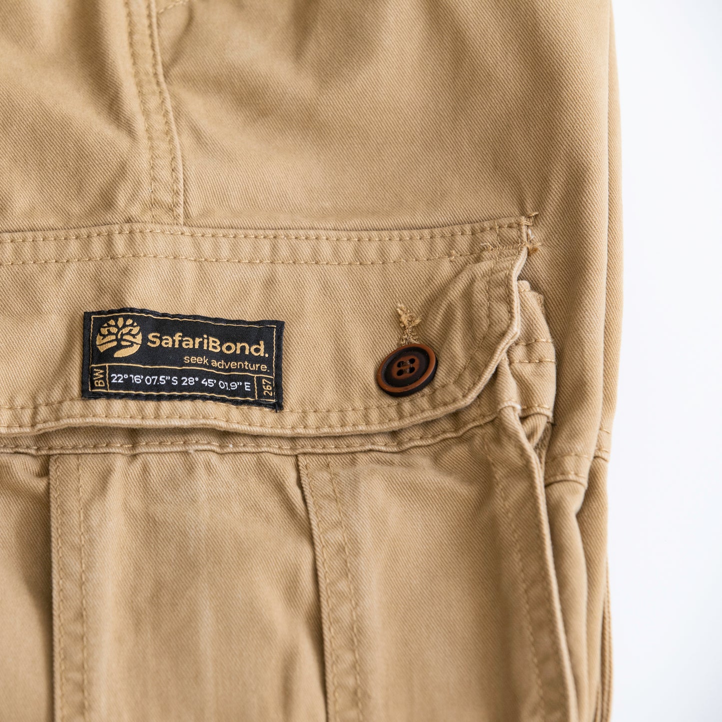 Khaki Long Cargo Pants