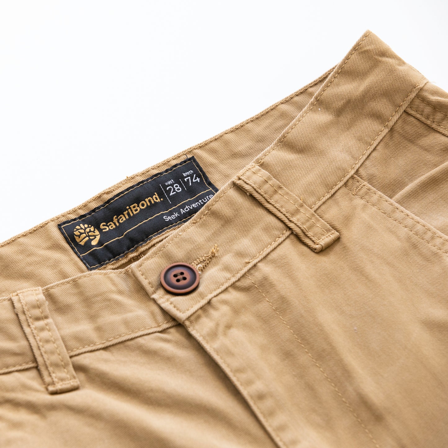 Khaki Long Cargo Pants