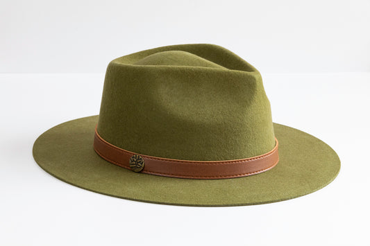 Fedora Hat - Olive color