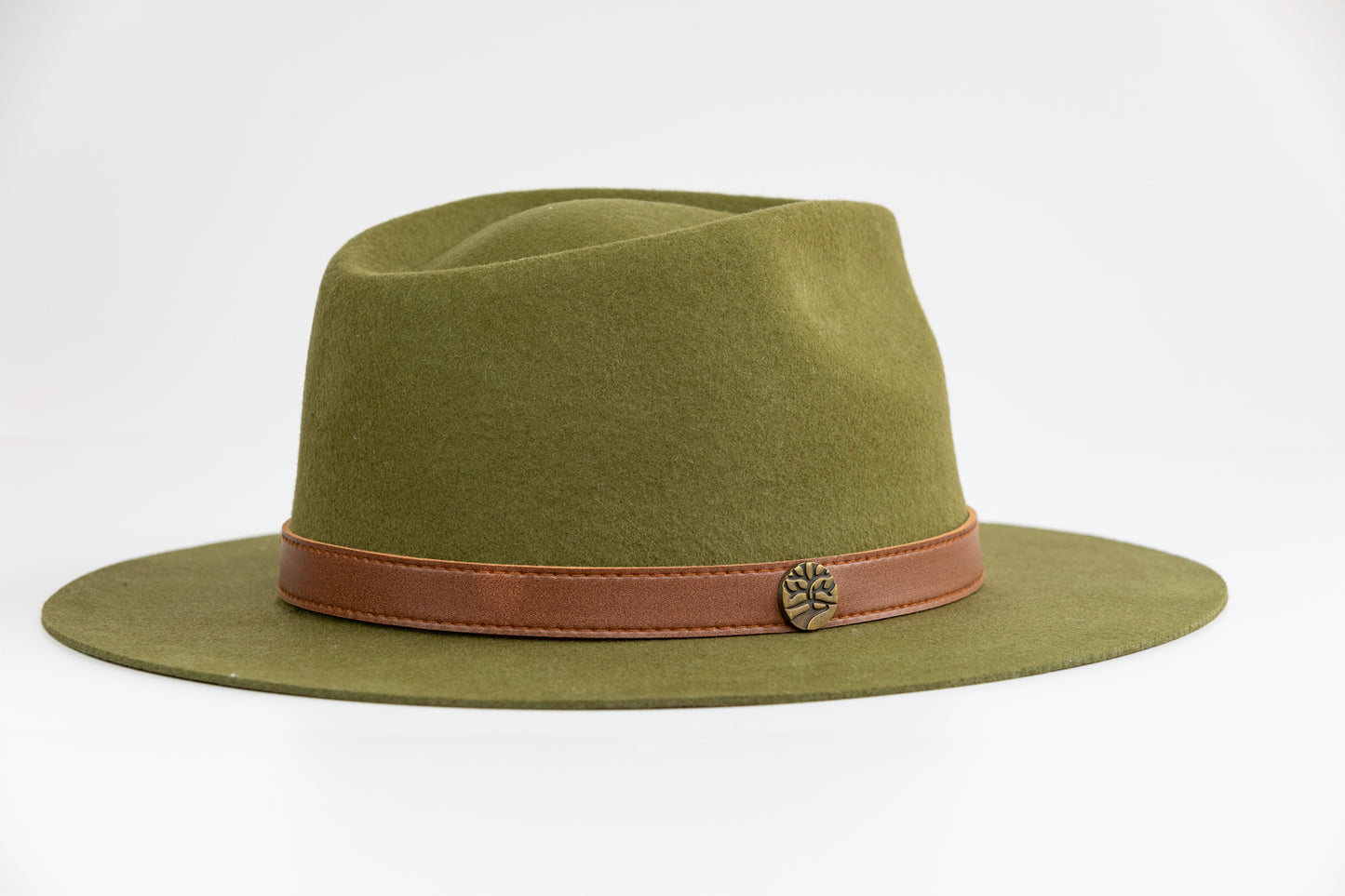 Fedora Hat - Olive color