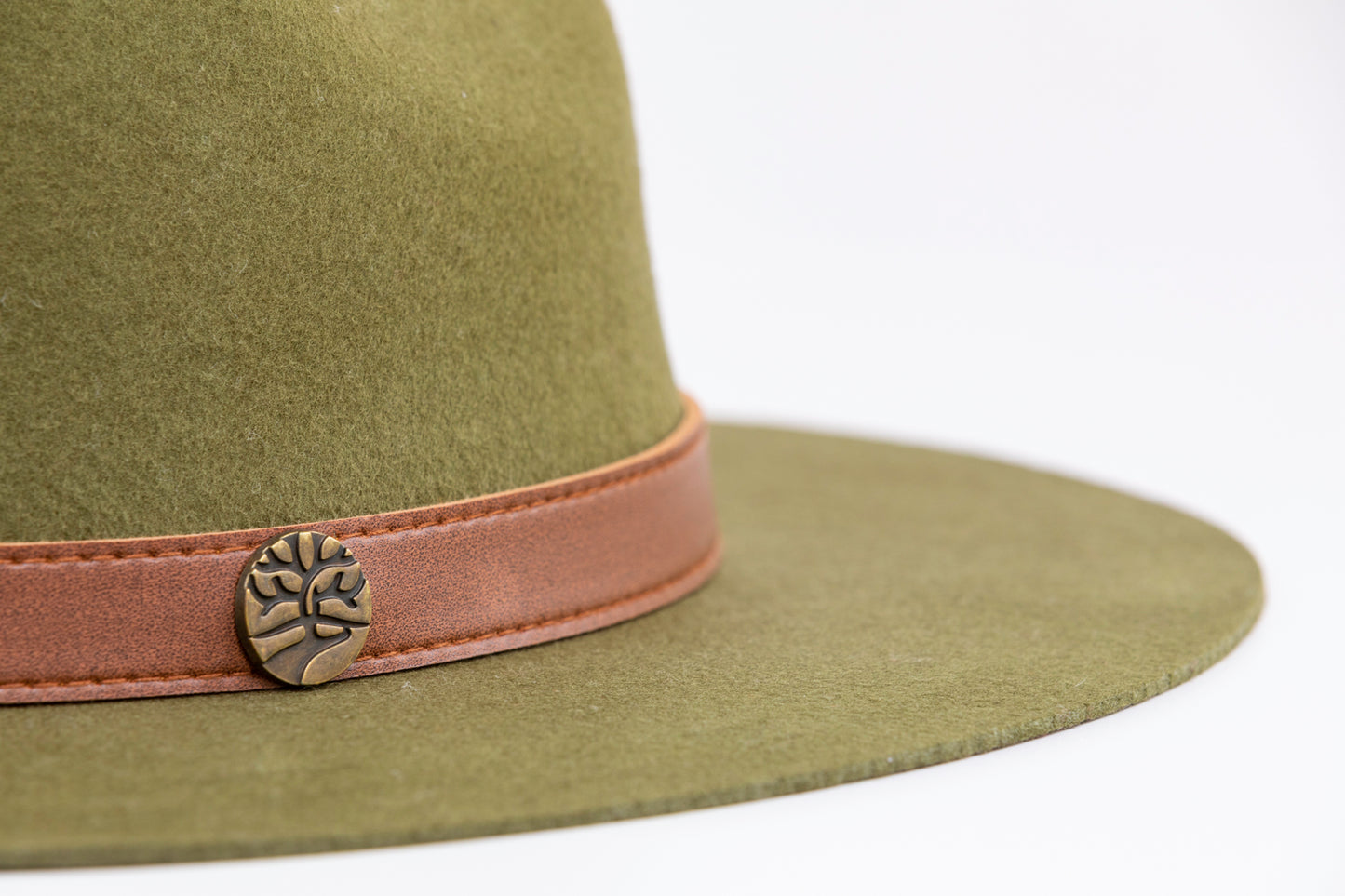 Fedora Hat - Olive color