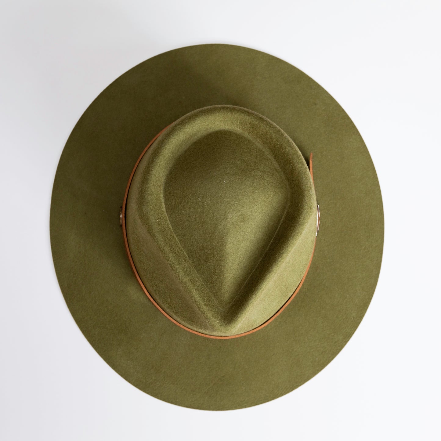 Fedora Hat - Olive color